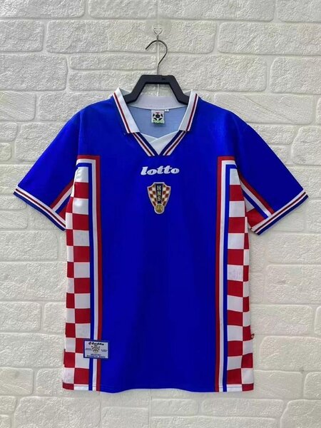 Maillot rétro football bleu