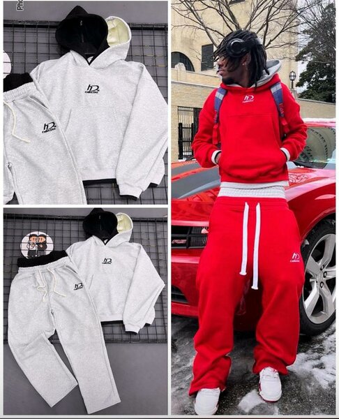 Sweat à capuche et pantalon élégant
