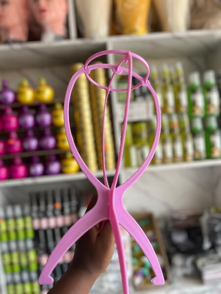 Plastic wig stand