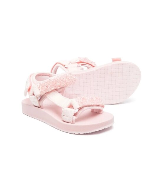 sequin embellished sandals