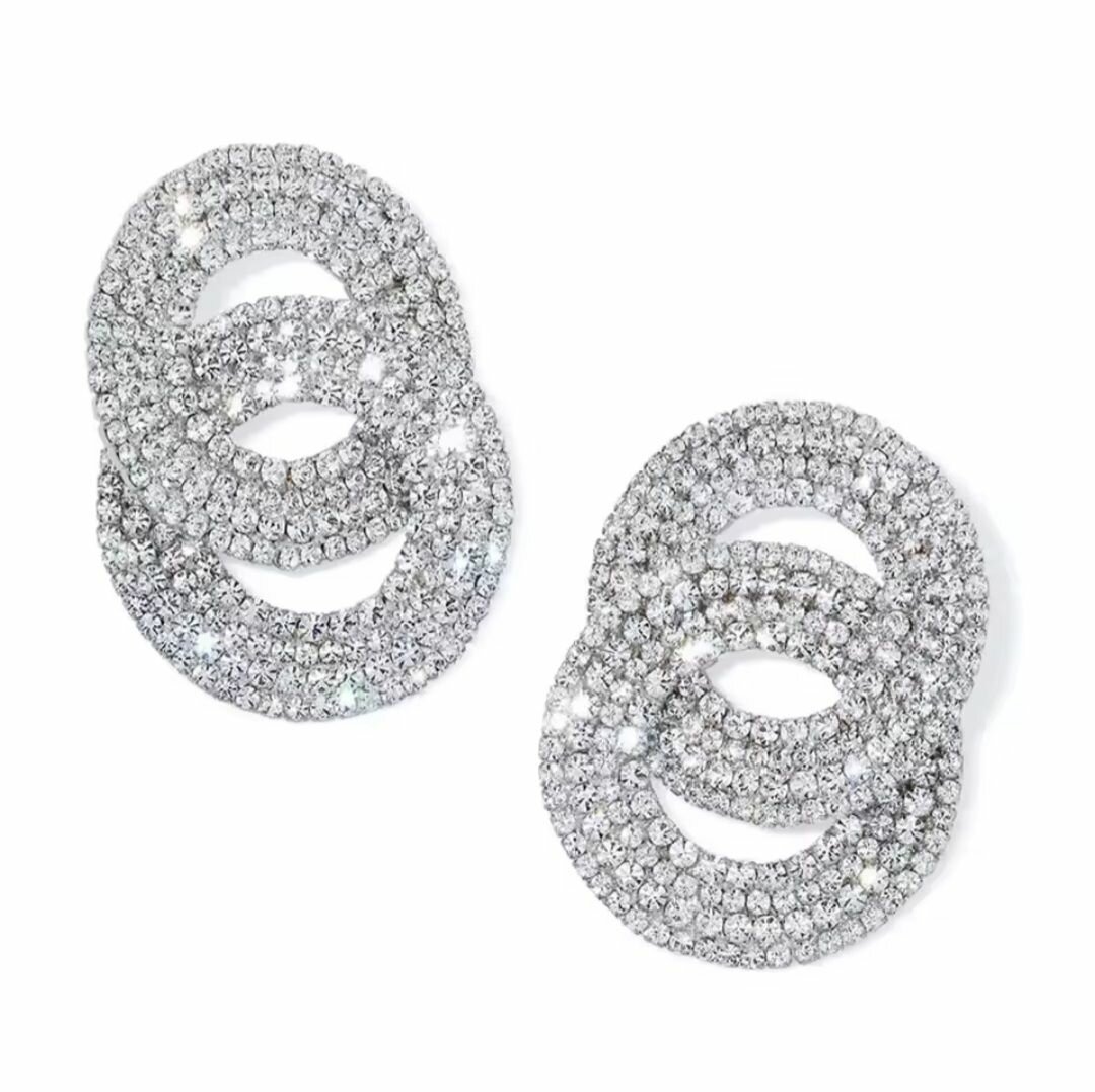 Boucles d'Oreilles Strass Éclatantes