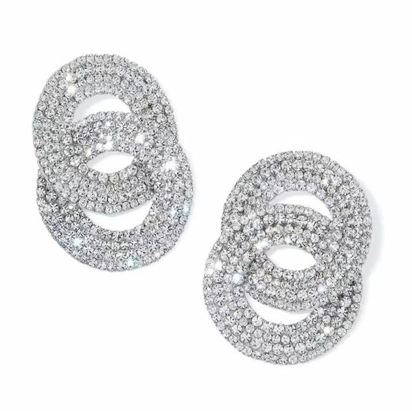 Boucles d'Oreilles Strass Éclatantes