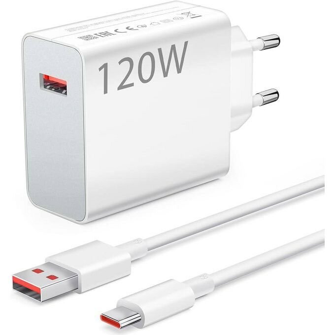 Chargeur TURBO Compatible Type C Pour Xiaomi/Redmi/samsung/h