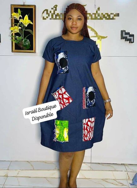 ROBE JEAN AVEC MOTIF PAGNE