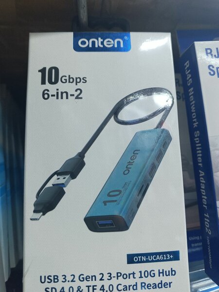 Hub USB-C Onten 6-en-2