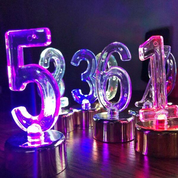 Chiffres LED Lumineux Déco