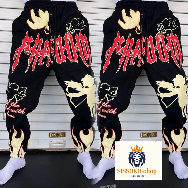 Pantalon Streetwear Graphique Homme