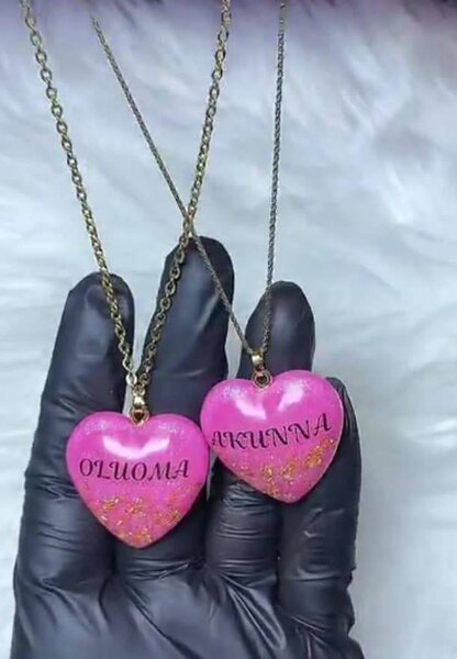 Resin necklace