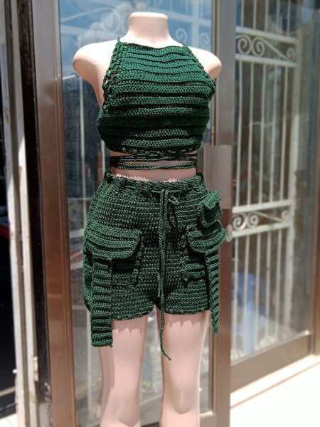 Crochet two pieces