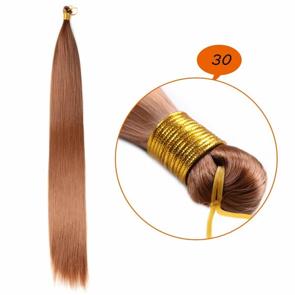 Silky bone straight hair