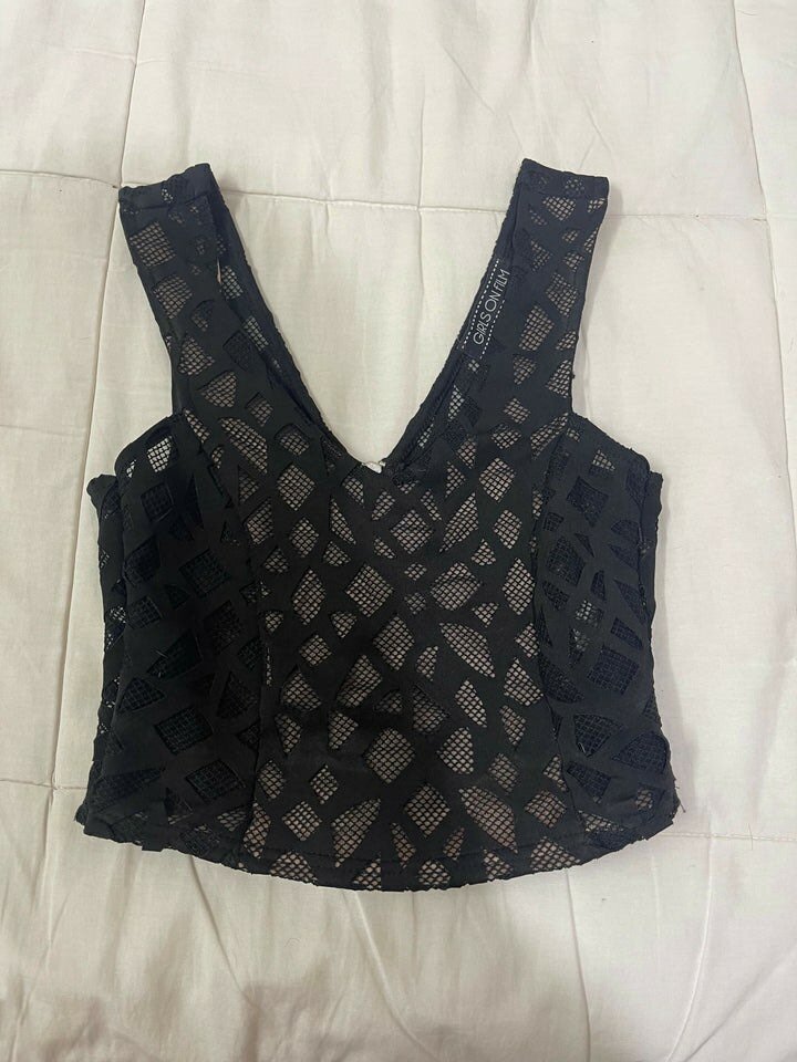 Lace crop top
