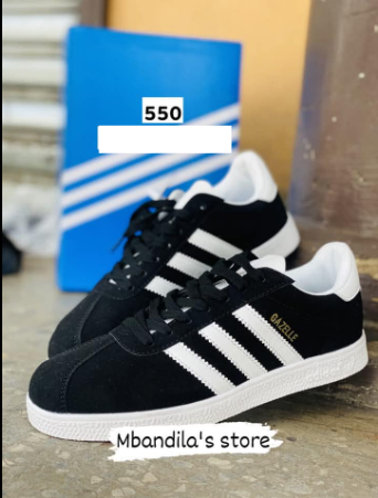 black sneakers