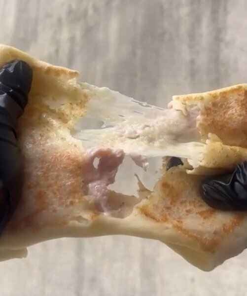 Crêpes au jambon et fromage