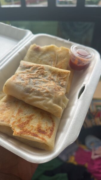 Crêpe viande haché fromage