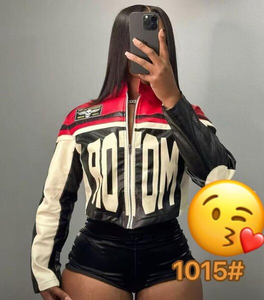 Veste en cuir moto