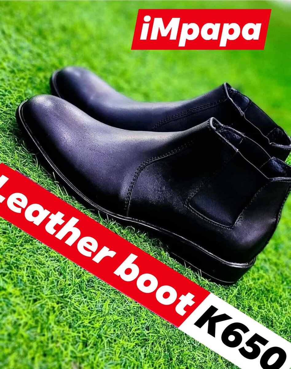 Leather boot