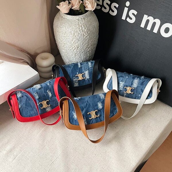 Sac bandoulière en denim