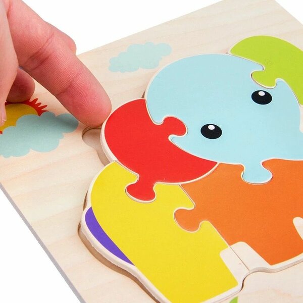 Puzzle éducatif en bois
