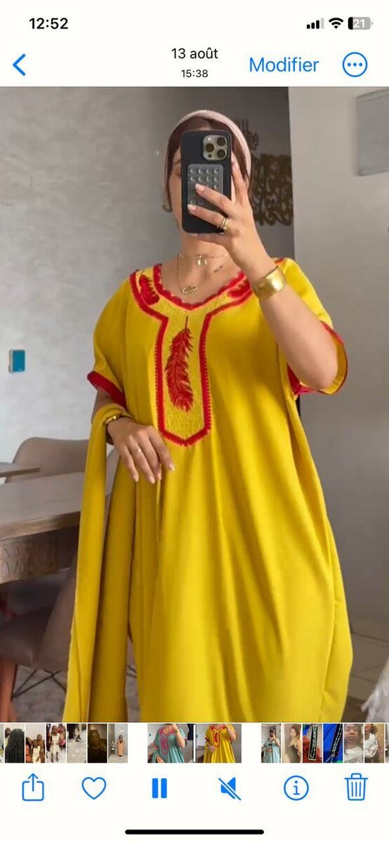 Robe Caftan Chic Femme