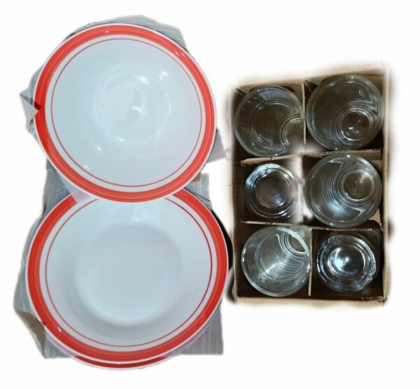Complet Assiettes + Verres
