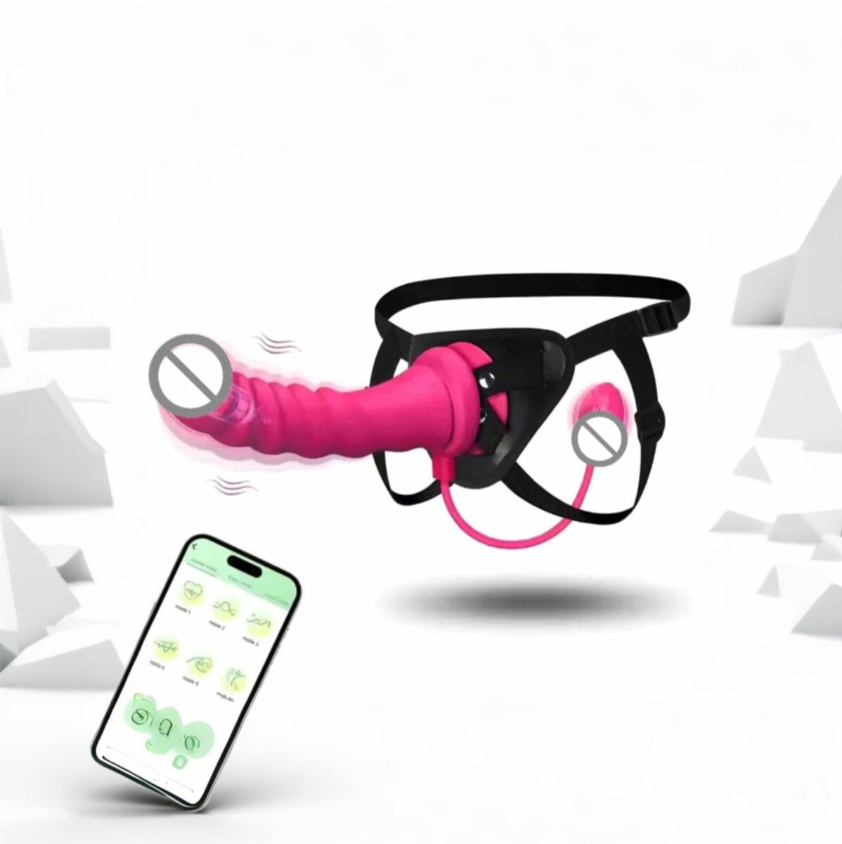 Premium 2in1 strap on Vibrator