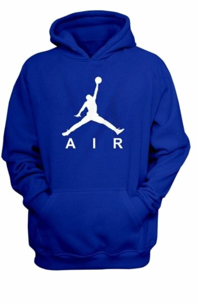 Sweat à capuche bleu Air