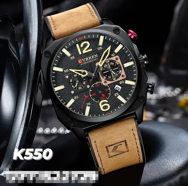 brown watch curren