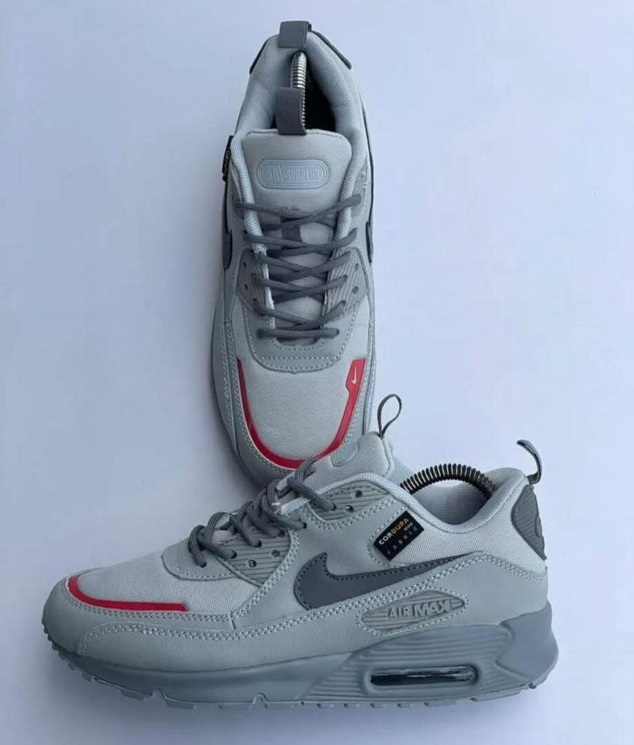 Baskets Air Max Gris-rouge