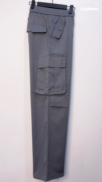Pantalon cargo gris décontracté
