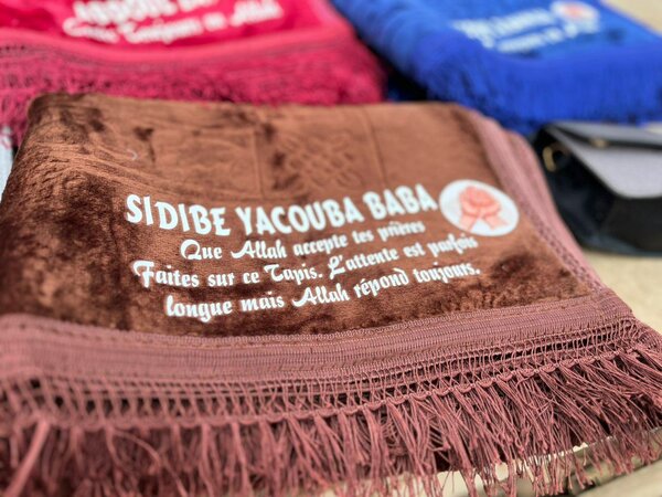 Tapis de prière personnalisé