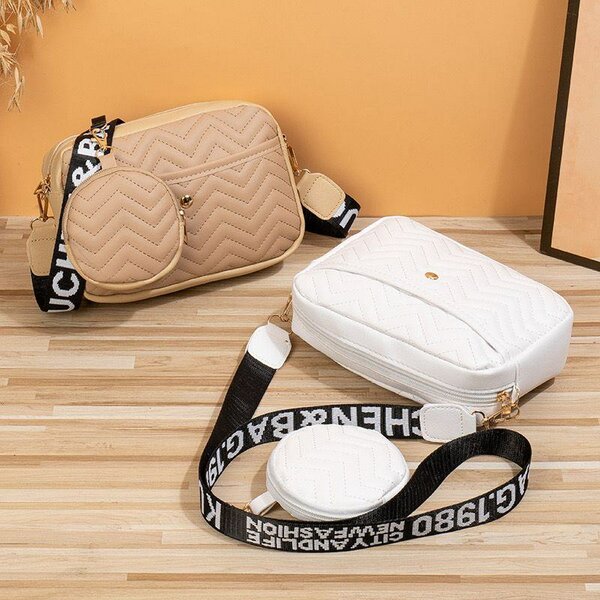 Sac bandoulière avec pochette détachable