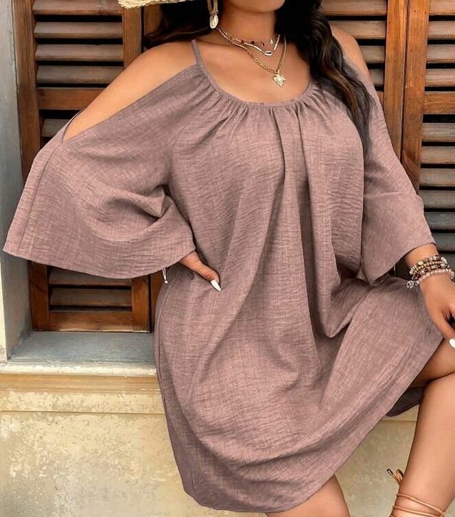 Robe d'été à épaules nues