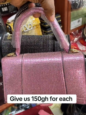 Women's beautiful pink bag