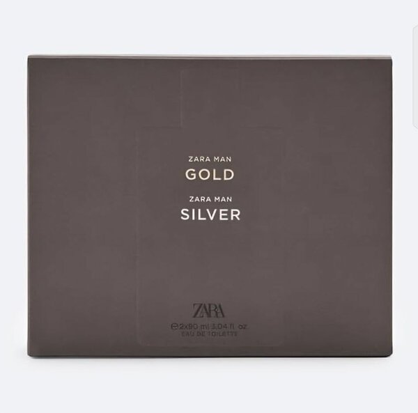 ZARA Man Gold + ZARA Man Silver EDT 90ml X 2