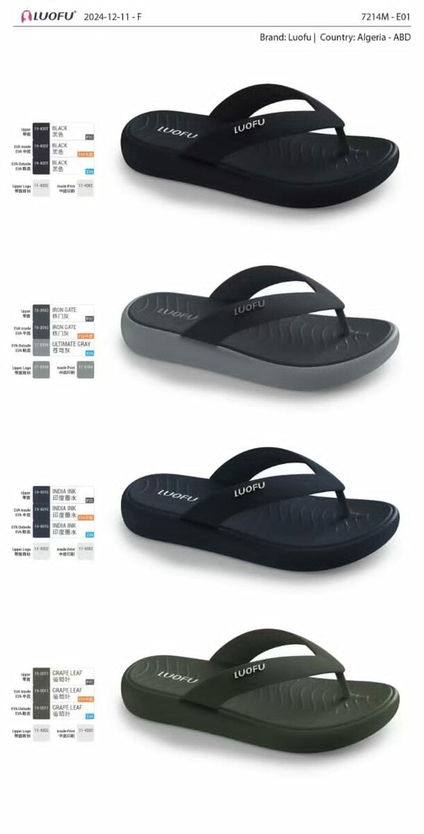Tongs Confort Homme Luofu
