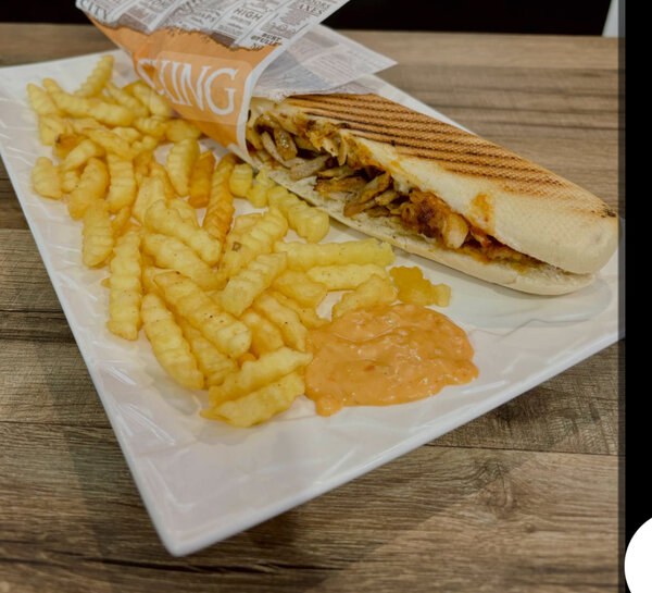 Panini saucisse,fromage
