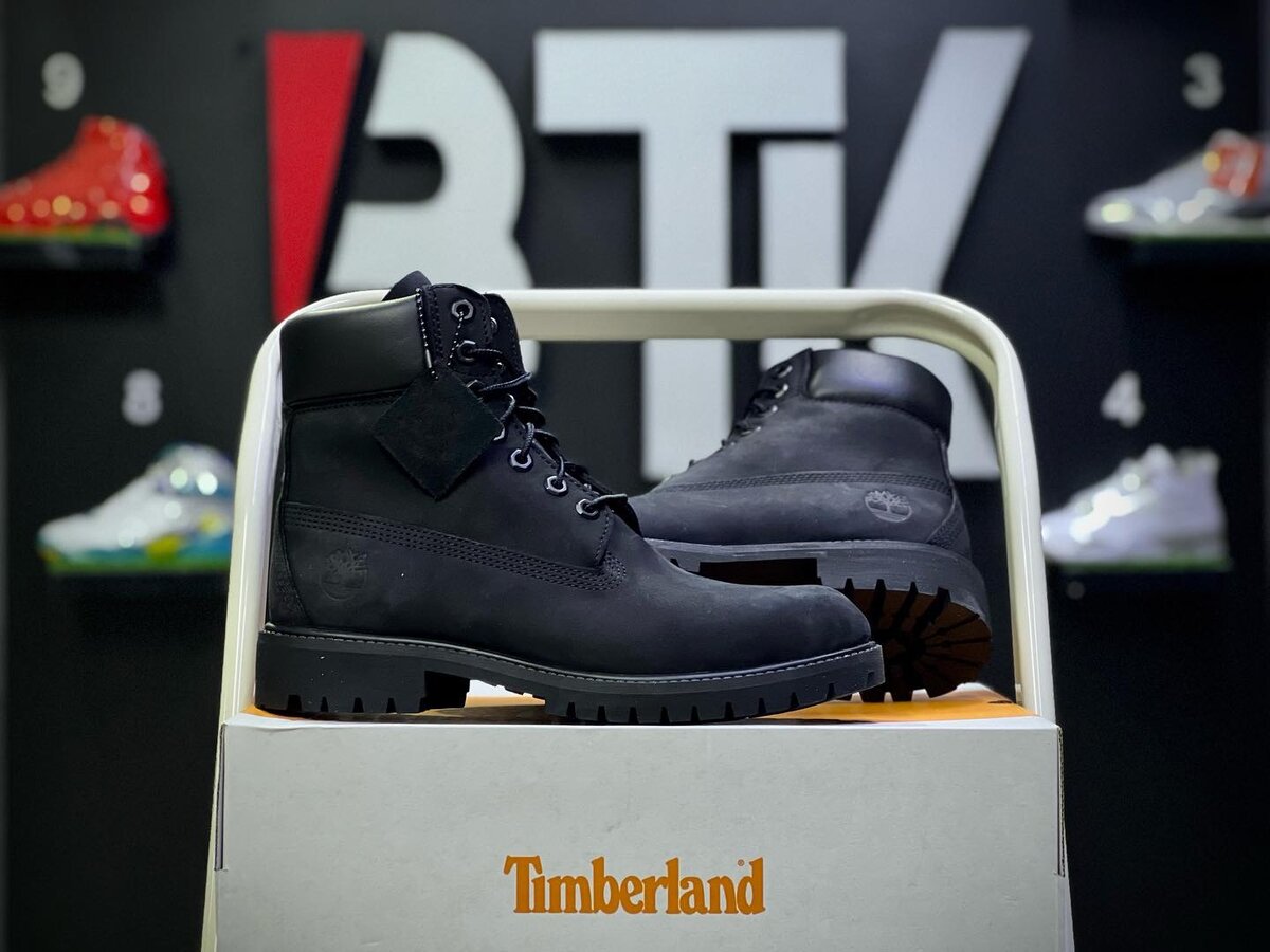 Bottes noires Timberland robustes
