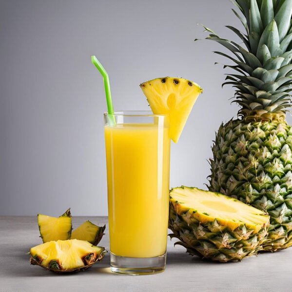 Jus d'ananas rafraîchissant