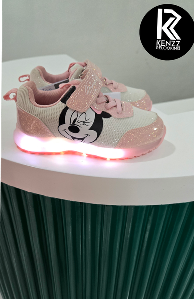 Chaussures lumineuses enfant rose