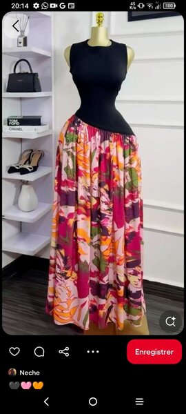 Robe longue estivale élégante