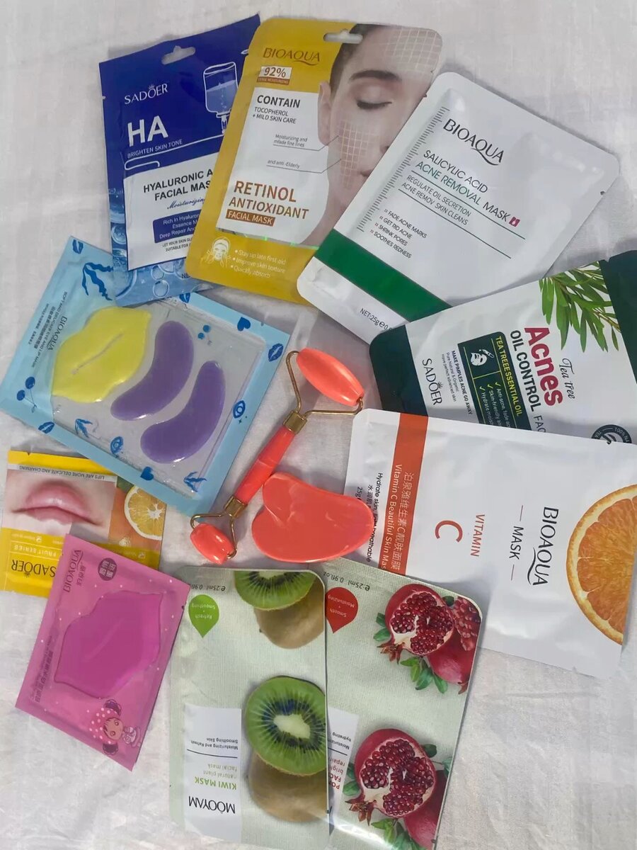 Facial Mask and Roller Skin Care Set