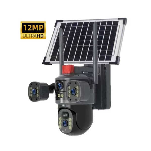 Caméra de surveillance solaire 12MP