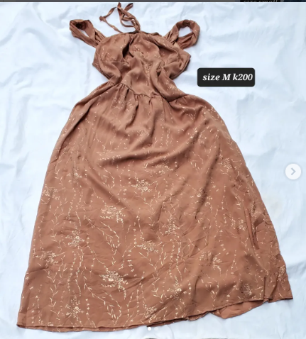 brown dress