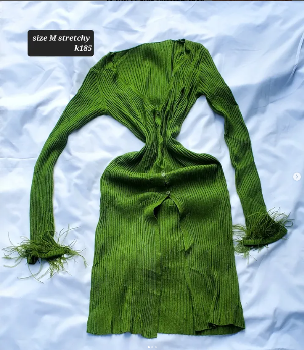 green dress