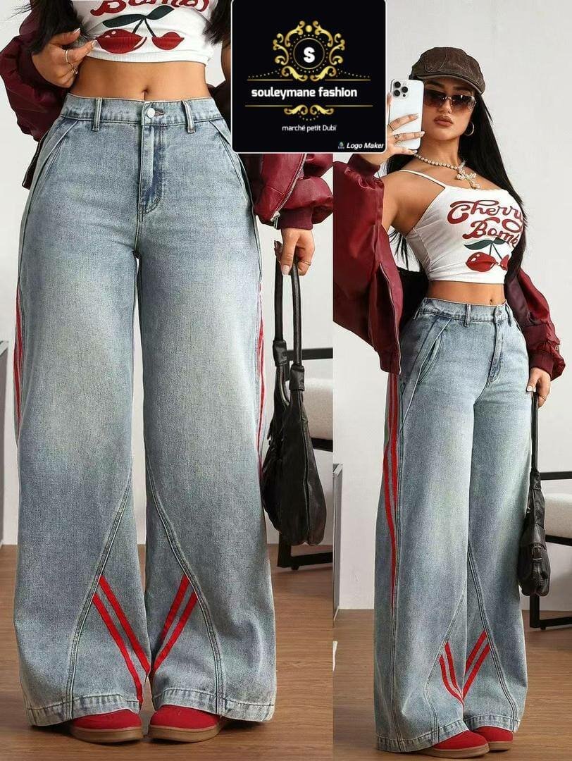 Jeans larges décontractés