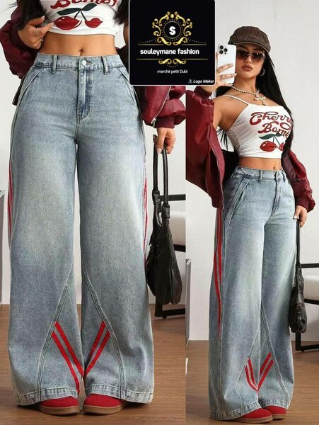 Jeans larges décontractés