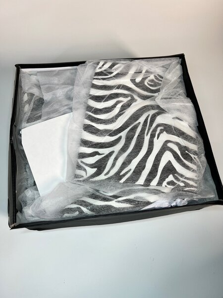 Zebra print Knee high boots