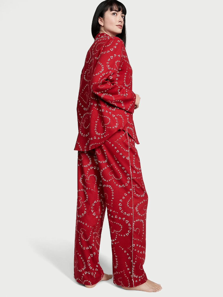 Victoria Secret Flannel Long Pajama Set