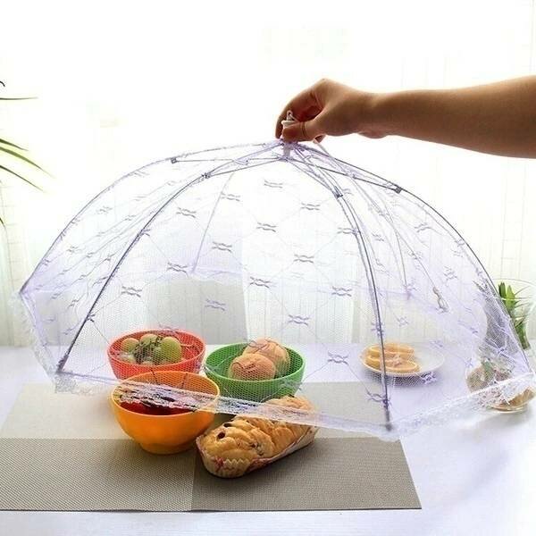 Couverture alimentaire protège vos aliments contre les insectes très pratique et facile à transporter avec sa texture pliable 
