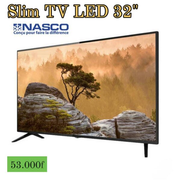 TV NASCO 32 Pouces avec support mural